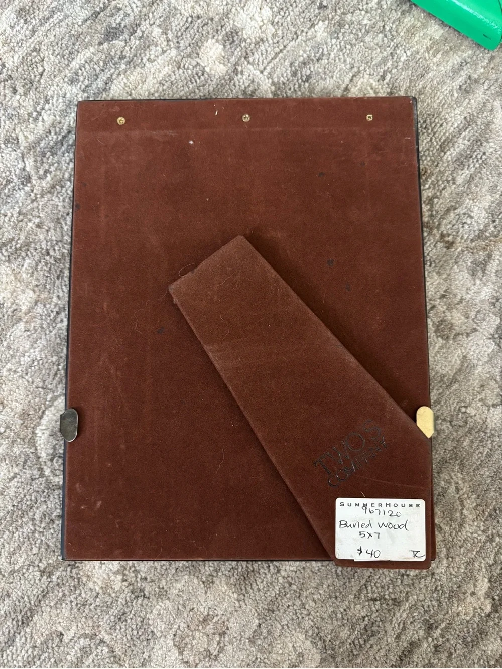 TWOS Company Burl Wood 5×7 Picture Frame – Brown Burled Wood